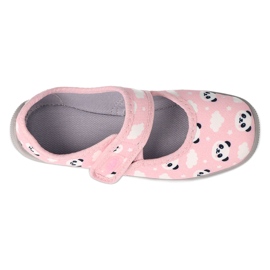 Befado gyerekcipő 955X021 fehér rózsaszín szürke 2