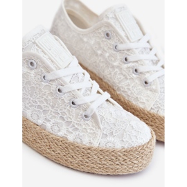 Női Big Star fonott platform tornacipő LL274199 fehér 1