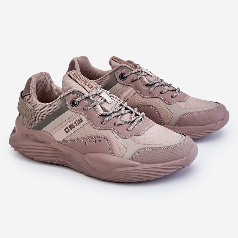 Férfi könnyű tornacipő Memory Foam System Big Star LL174151 Bézs 1