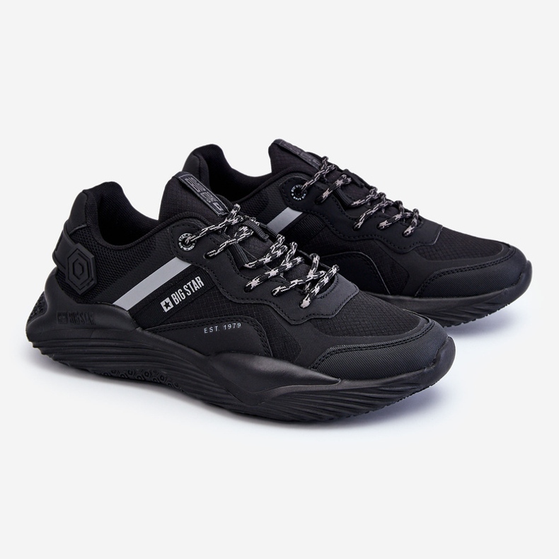 Férfi könnyű tornacipő Memory Foam System Big Star LL174150 fekete 1