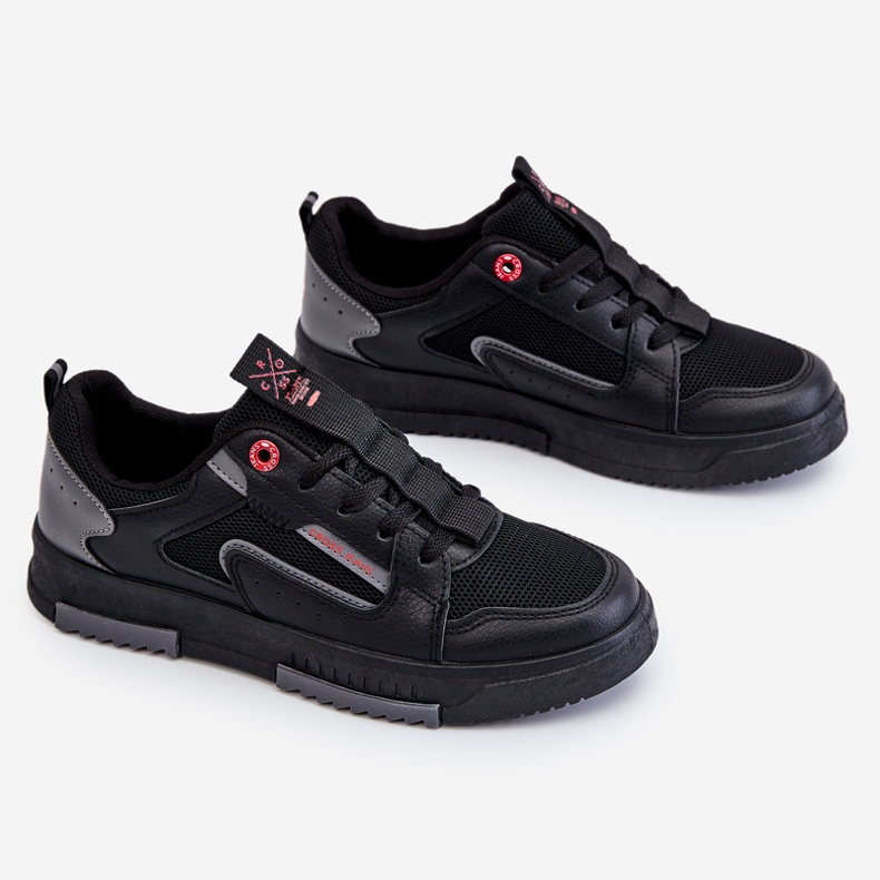 Női Cross Jeans Low Sneakers LL2R4012C Fekete 2