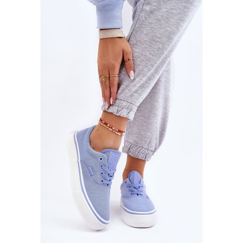 Big Star Fabric Platform tornacipő LL274145 Kék 2