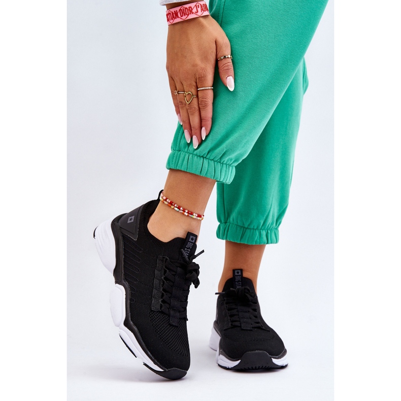 Női felcsúsztatható sportcipő Memory Foam System Big Star LL274A146 fekete 1