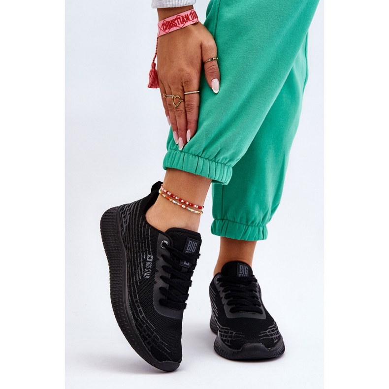 Női hálós sportcipő Memory Foam System Big Star LL274662 fekete 1