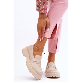 Női naplopók Bőr Cipők Big Star LL274457 Bézs 1