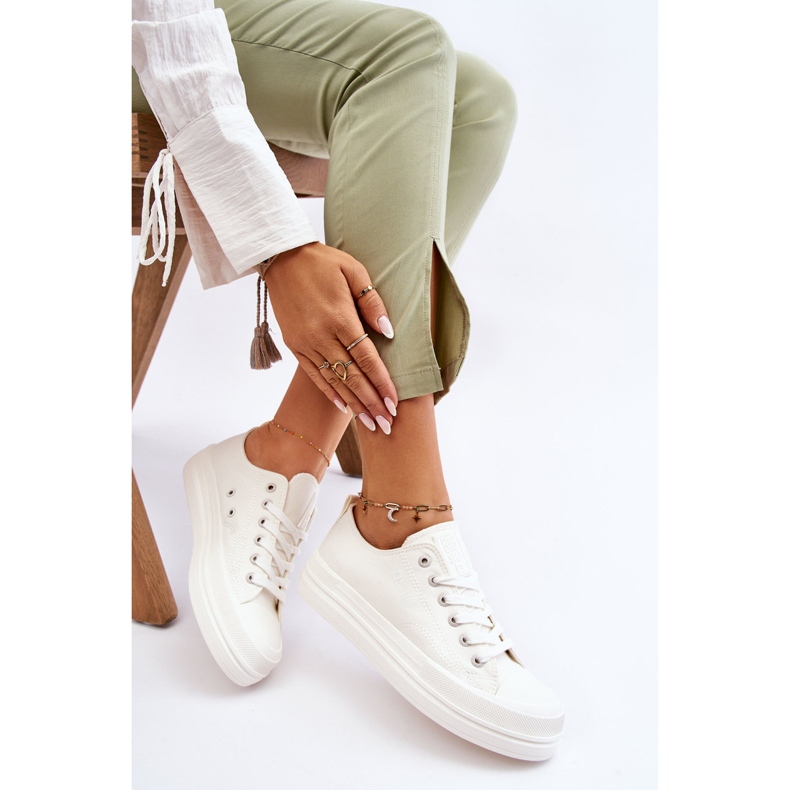 Big Star alacsony fűzős tornacipő LL274968 fehér 1