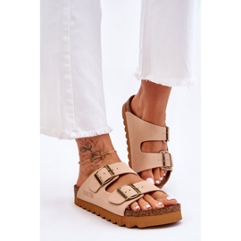 Klasszikus női Big Star papucs LL274478 bézs 2