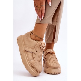 PG1 Divatos női sportcipők bézs színű Genesis 1