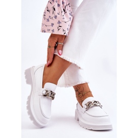 Bőr naplopók lánccal GOE LL2N4038 Fehér 2