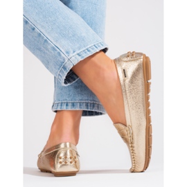 Goodin Kényelmes női arany mokaszin Shelovet aranysárga 2 Goodin Kényelmes női arany mokaszin Shelovet aranysárga 2