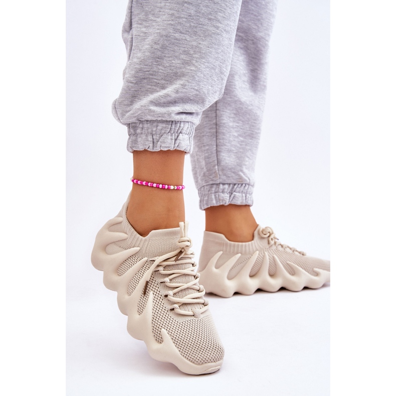 PG1 Női bebújós tornacipő Bézs Myles 2