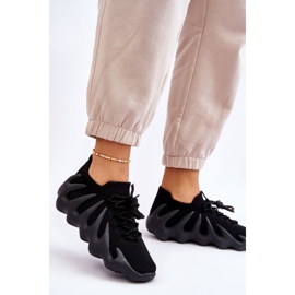 PG1 Női felbújós tornacipő, fekete Myles 2