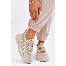 PG1 Női divatos zokni tornacipő bézs Daxo 1