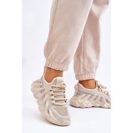 PG1 Női divatos zokni tornacipő bézs Daxo 2