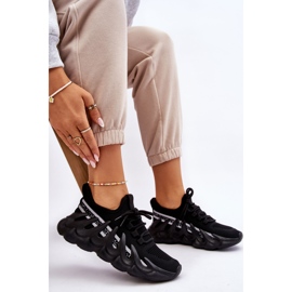 PG1 Divatos női zoknis tornacipő fekete Daxo 2