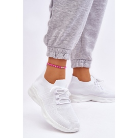 PG1 Női felbújós sportcipő, fehér Ellison 2