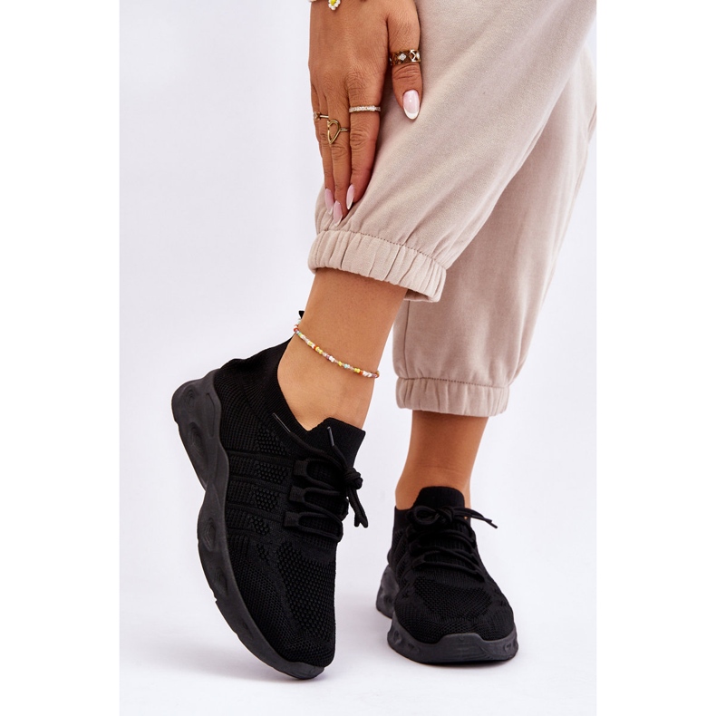 PG1 Fekete Ellison női bebújós sportcipő 1