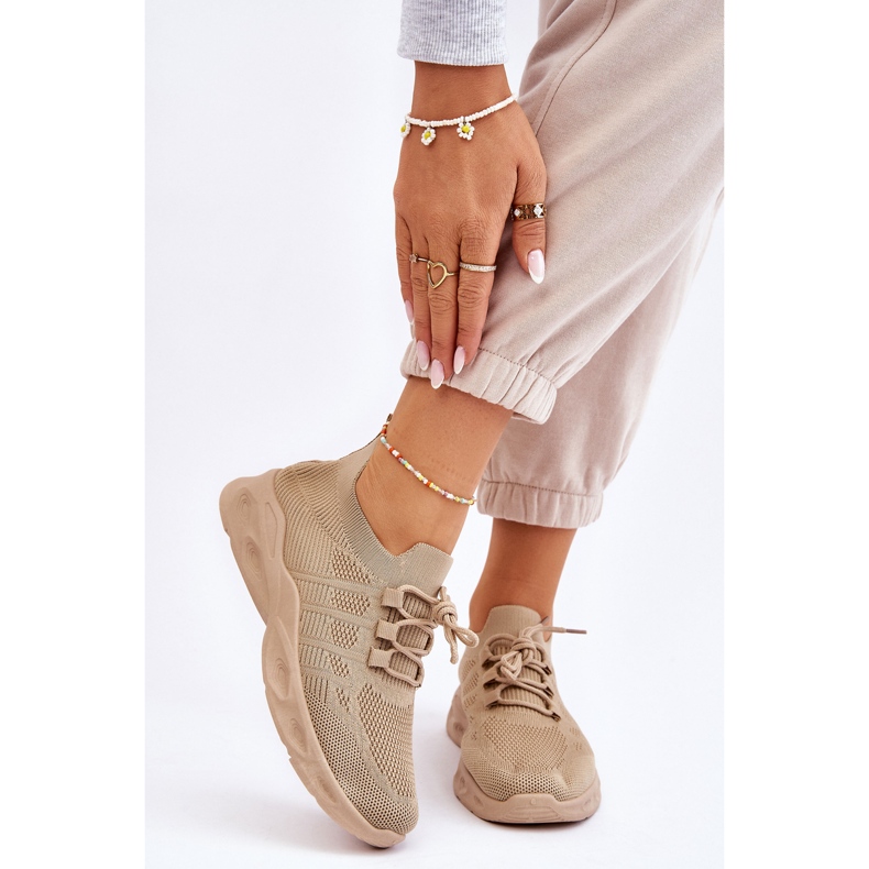 PG1 Ellison női bebújós sportcipő bézs 1