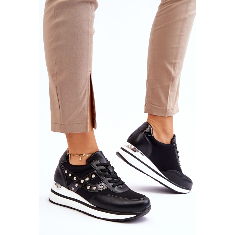 PG1 Fekete Adley Studded edzőcipők 2