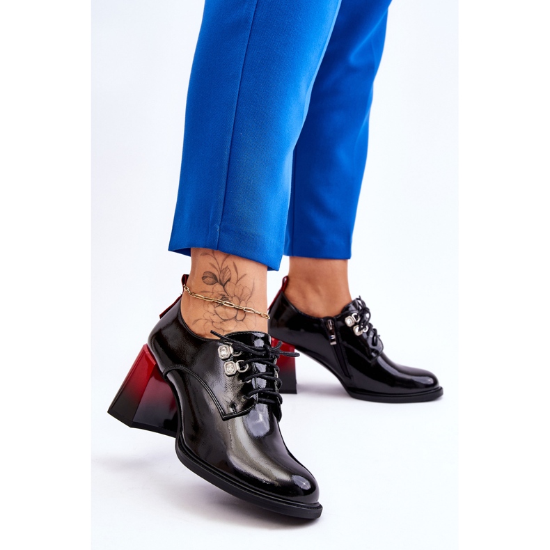 S.Barski Divatos fekete magassarkú Darren 2