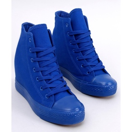 BM Parks Blue Ankle Wedge tornacipő sötétkék kék 2