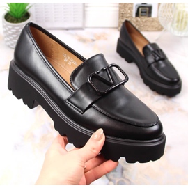 Női magassarkú és fekete platformcipő Vinceza 16380 1