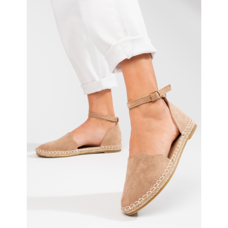 Vinceza női espadrillák bézs színű csattal 1 Vinceza női espadrillák bézs színű csattal 1