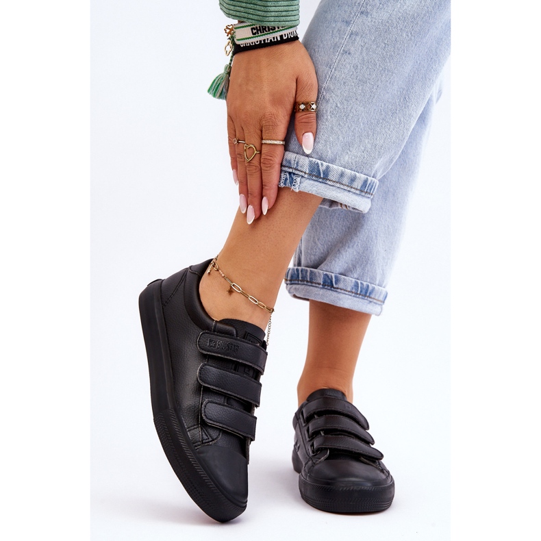 Klasszikus tépőzáras cipők Big Star LL274A206 fekete 1