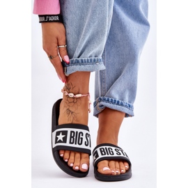 Női Big Star klasszikus papucs LL274739 fekete 1