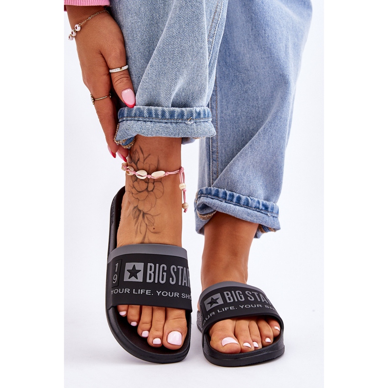 Női könnyű papucs Big Star LL274732 fekete 1