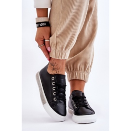 Női alacsony tornacipő Jets fekete-fehér Demira-val 1