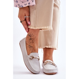 FC3 Klasszikus velúr cipők Arla szürke díszítéssel 1