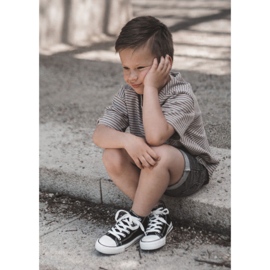 FR1 Gyermek magas tornacipő fekete Filemon 1