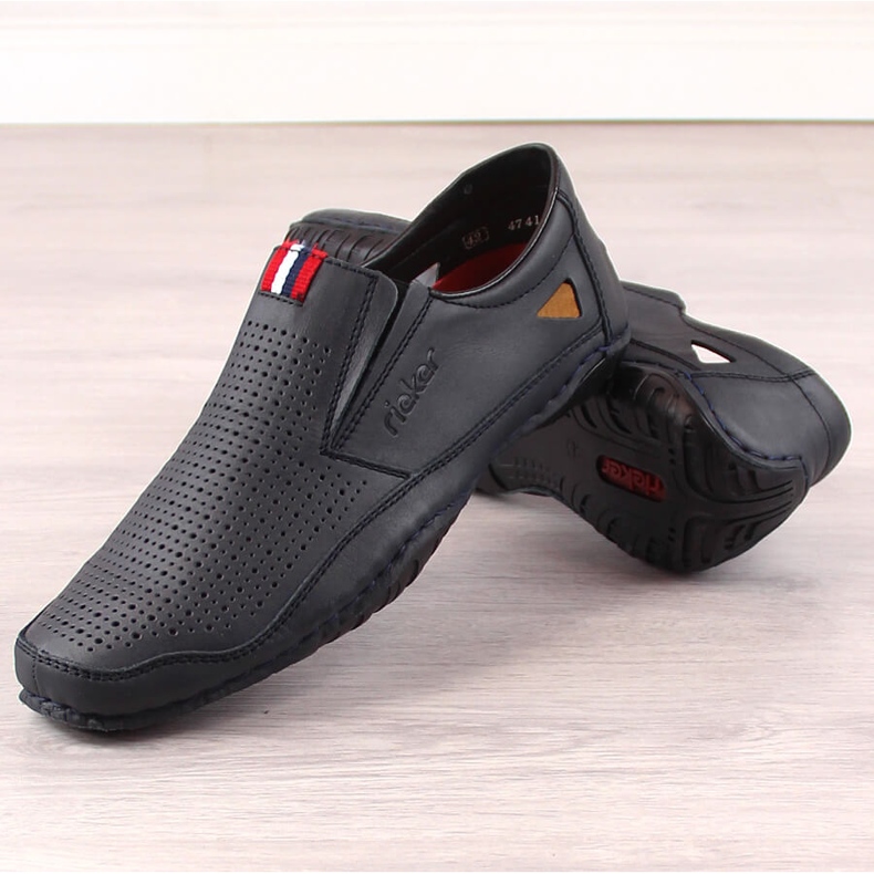 Rieker 06367 sötétkék férfi sötétkék cipő 2