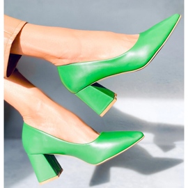 PA1 Althea Green magassarkú pumpák zöld 1