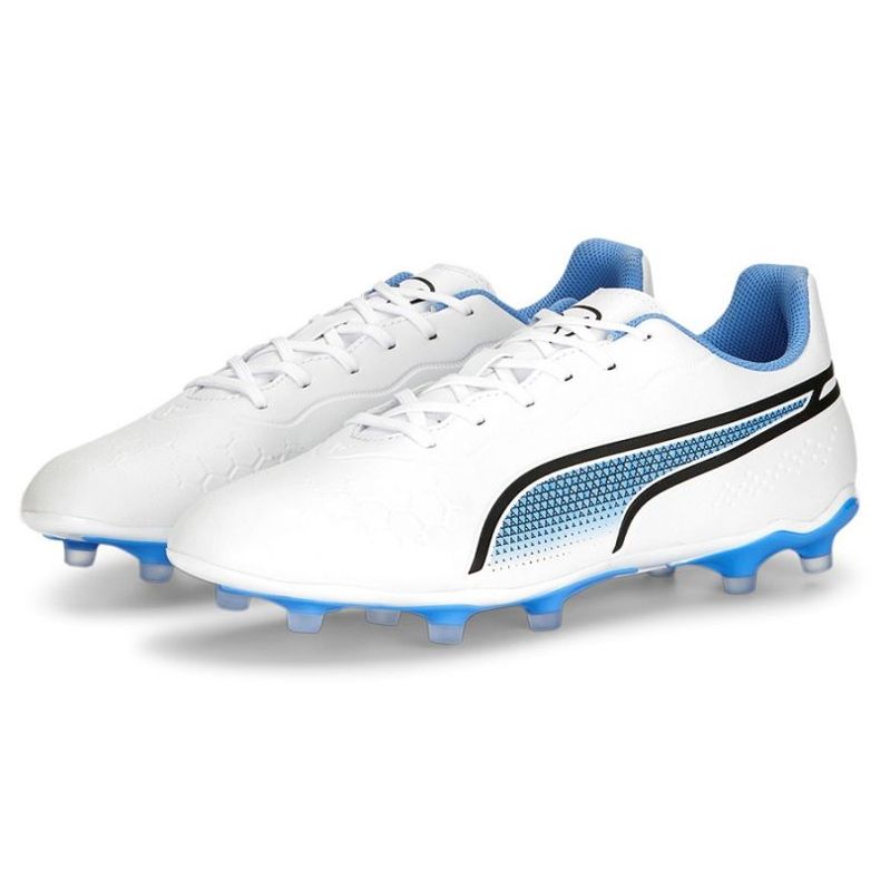 Puma King Match FG/AG M 107257 01 futballcipő fehér fehér 1