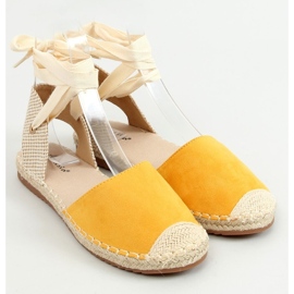 BM Romina Yellow bokakötős espadrillák sárga 1