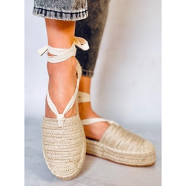 Női espadrill szandál Seila Beige bézs 2