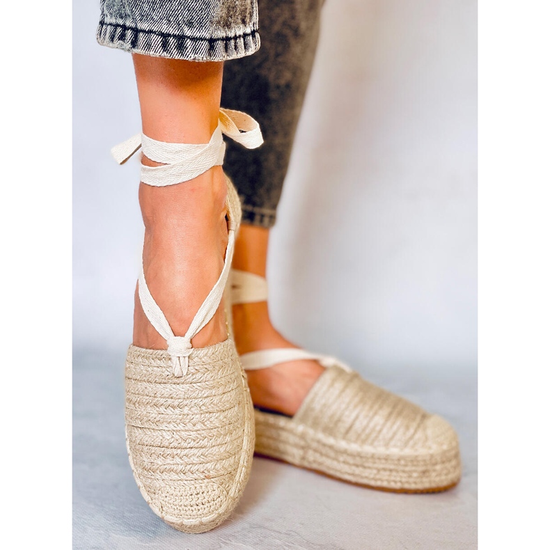 Női espadrill szandál Seila Beige bézs 2