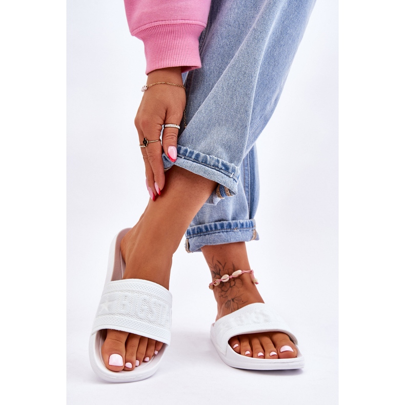 Női Divatos Big Star papucs LL274A159 Fehér 2