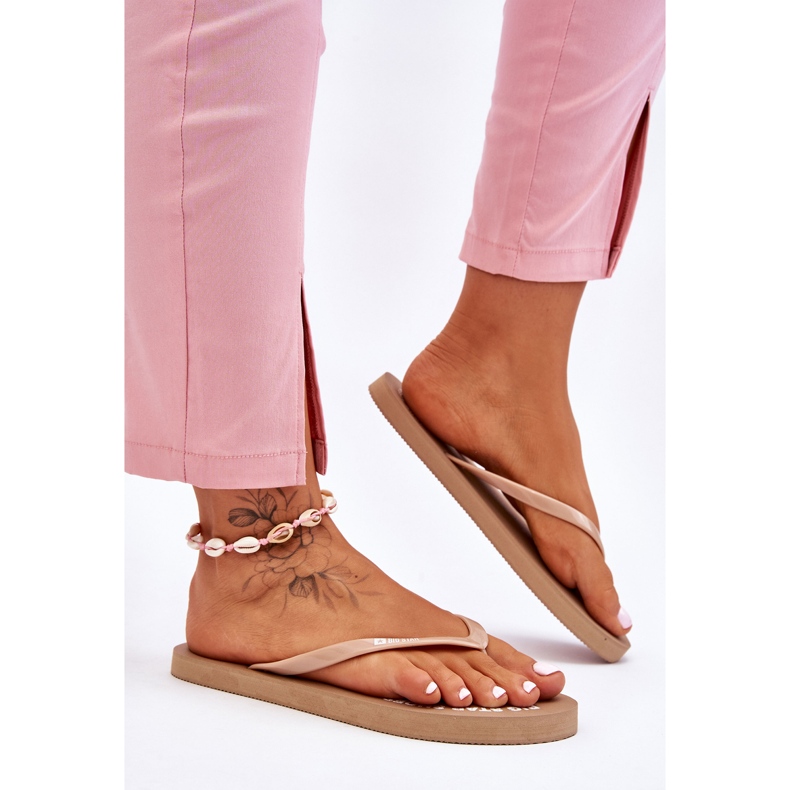 Kényelmes Big Star Flip Flop LL274796 bézs 2