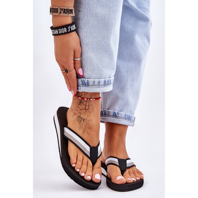 Női Big Star platform papucs LL274781 fekete 1