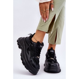 Sportcipők hatalmas platformon GOE LL2N4030 fekete 2