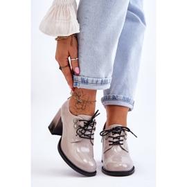 S.Barski Divatos magassarkú világosszürke Darren 1 S.Barski Divatos magassarkú világosszürke Darren 1