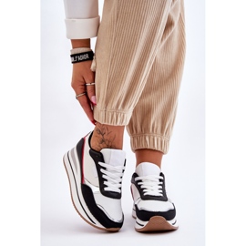 BM Női Wedge And Platform tornacipő Fehér és Fekete Allen 1 BM Női Wedge And Platform tornacipő Fehér és Fekete Allen 1