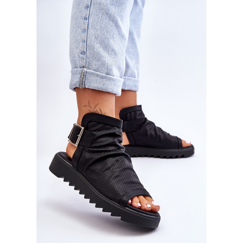 BM Adonis női bokacipő szandál fekete 1