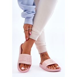 Divatos női Big Star papucs LL274A157 világos rózsaszín 2