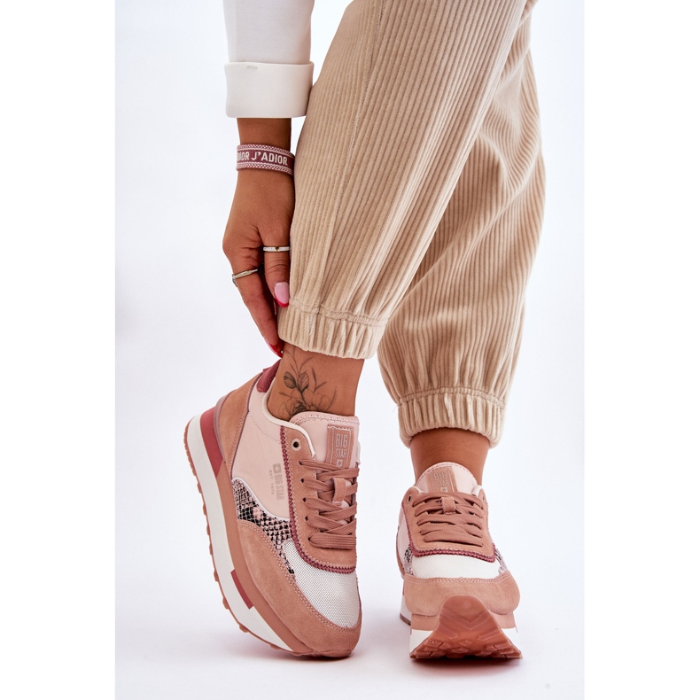 Divatos tornacipő Memory Foam System Big Star LL274366 Pink rózsaszín 1