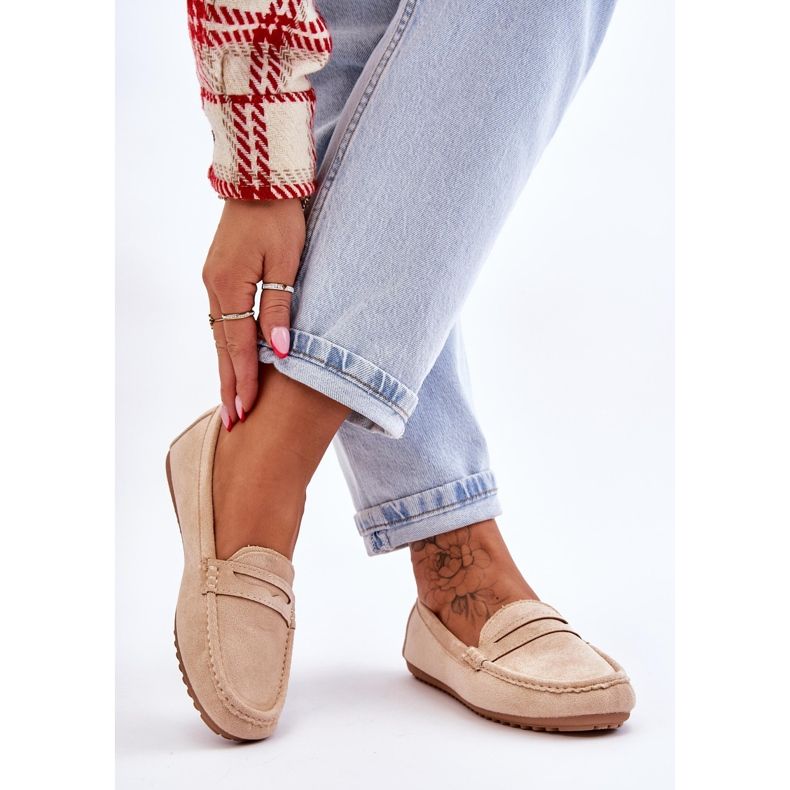 FC3 Női klasszikus velúr cipők bézs Ivana 2