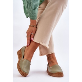 Lemar Női Wedge bőr Espadrilles Green Hadlee zöld 2 Lemar Női Wedge bőr Espadrilles Green Hadlee zöld 2